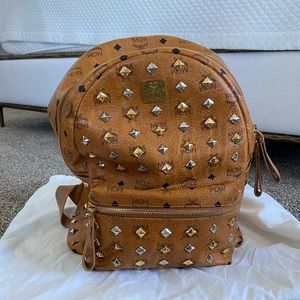 Mcm studded backpack